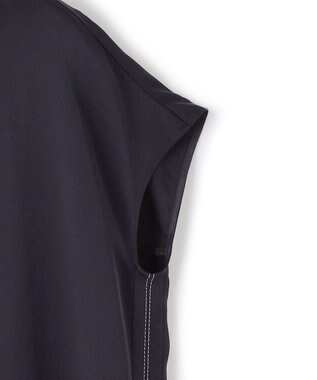 ICB L 【WEB＆一部店舗限定】LightVintageSatin ハイネックワンピース ネイビー系