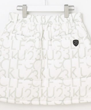 23区GOLF 【WOMEN】中綿ロゴプリントスカート ホワイト系5