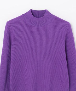 GRACE CONTINENTAL メリノウールリブトップ パープル