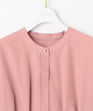 ANY SIS S ウエストタックチュニック ブラウス ピンク