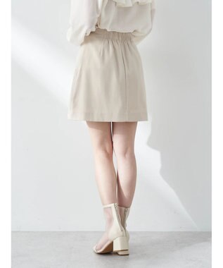 earth music&ecology ラップミニスカート Light Beige