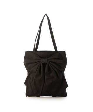 UNBILLION カシュカシュ cachecache / リボン付タテ型トートバッグ ブラック