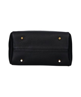 INTER-CHAUSSURES 【CHRISTIAN VILLA】ベーシックレザーハンドバッグ ブラック