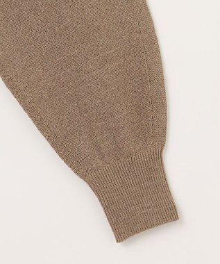 自由区 【洗える】ペーパーブレンドプルオーバー ニット モカ