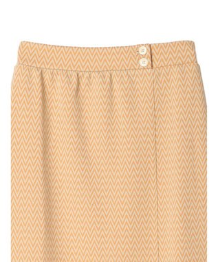 earth music&ecology シェブロン柄タイトスカート Orange