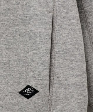 JOSEPH ABBOUD MOUNTAIN 【UNISEX】OGパイルエンブロイダイリー パーカー ライトグレー系
