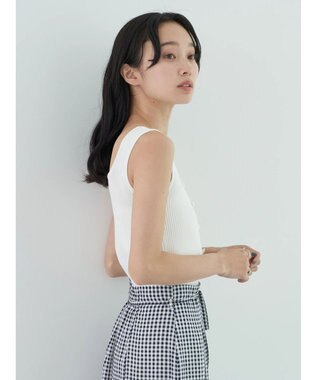 earth music&ecology リサイクルポリエステルブレンド２ＷＡＹタンクトップ Off White