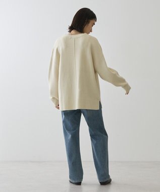 AMERICAN HOLIC カーブネックニットプルオーバー Ivory