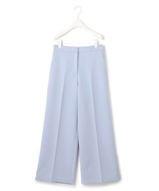 ICB 【洗える】トリプルクロスツイル ワイドパンツ スカイブルー系