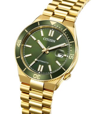 CITIZEN 【メカニカルウオッチ TSUYOSA】豊富なカラーバリエーションが人気の機械式腕時計 NJ0232-53X ゴールド