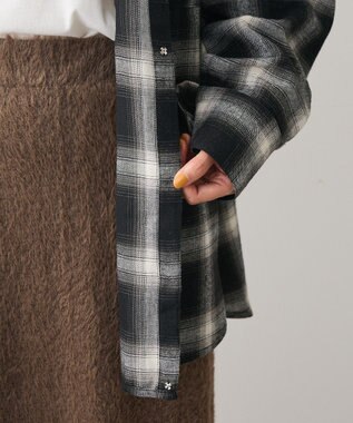 Green Parks ・ＥＬＥＮＣＡＲＥ　ＤＵＥ　２ｗａｙチェックビックシャツ Black