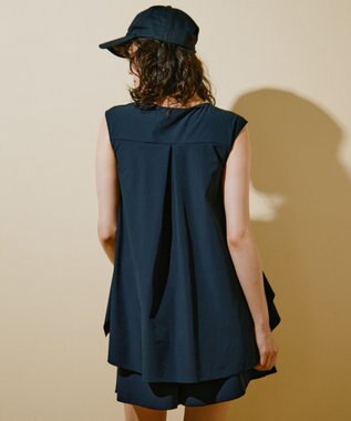 San-ai Resort（三愛水着楽園） 【UPF50＋】　タンクトップキュロット3点セット　9M・11L　【San-ai Resort（サンアイリゾート）】 ブラウン