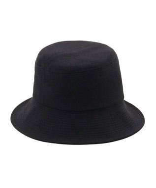 MOONBAT 【洗える】FURLA(フルラ) 中つば平天ハット UV 日本製 ブラック