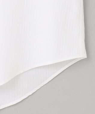 GOTAIRIKU 【形態安定】PREMIUMPLEATS_セミワイドカラー _織柄_通年ドレスシャツ(26年モデル) ホワイト系(折柄/ドビーストライプ)