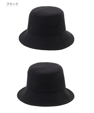 MOONBAT 【洗える】FURLA(フルラ) 中つば平天ハット UV 日本製 ブラック