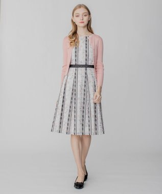 TOCCA 【洗える】SILK RIB CARDIGAN カーディガン ピンク系