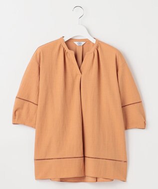 J.PRESS LADIES ナチュラルジャージー カットソー オレンジ系