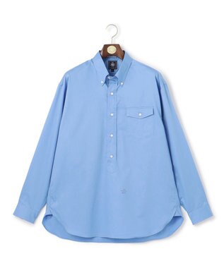 J.PRESS MEN 【J.PRESS ORIGINALS】Finx Cotton Twill Baggy Fit Pullover Shirt サックスブルー系