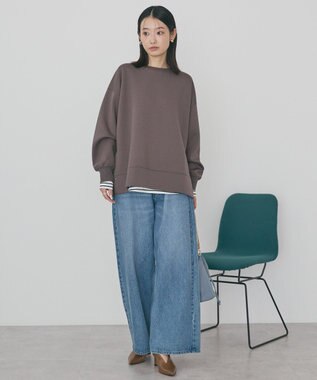 AMERICAN HOLIC サイドドットポンチプルオーバー Brown