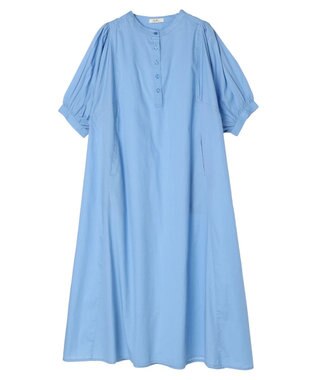 earth music&ecology ポプリンフレアワンピース Light Blue