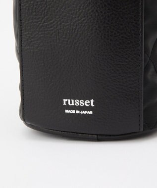 russet キルティングドラムミニショルダーバッグ(SF-267) Black