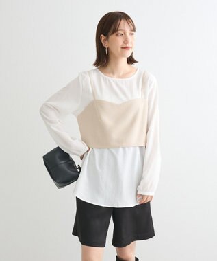 Green Parks ＳＥＴ２点　ビスチェ＋チュニック Ecru