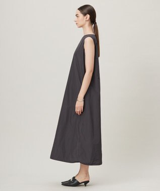 ICB L 【洗える】 ハイマルチメモリータフタ ワンピース チャコール系