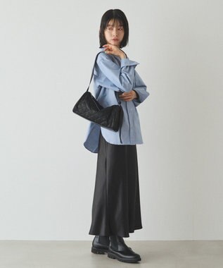 russet キルティングドラムミニショルダーバッグ(SF-267) Black