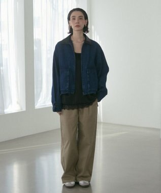 WEGO 【ANGIE VINTAGE】ツイルイージーパンツ ベージュ