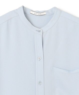 BEIGE， SAMUEL / スタンドカラーブラウス Sax