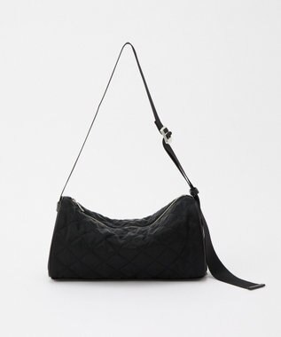 russet キルティングドラムミニショルダーバッグ(SF-267) Black