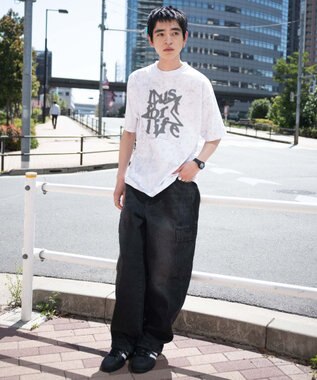 WEGO スノーパターングラフィックT（SS） ホワイト