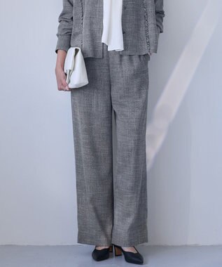  【先行予約】ライトスラブツイード ワイドパンツ