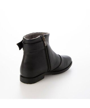 ing <ing>【WEB限定】ベルトデザインショートブーツ ブラック