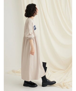 CRAFT STANDARD BOUTIQUE ウ゛ィンテージ風天竺　フロッキークラックＰＴ　ＯＰ　 Gray Beige