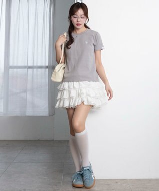 WEGO 【SMLサイズ展開】U.S. POLO ASSN.別注コンパクトTシャツ ライトグレー