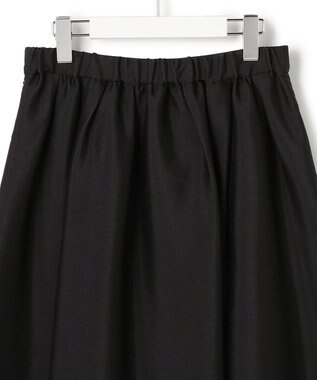23区 L 【洗える】フルーフィーツイル フレア スカート ブラック系