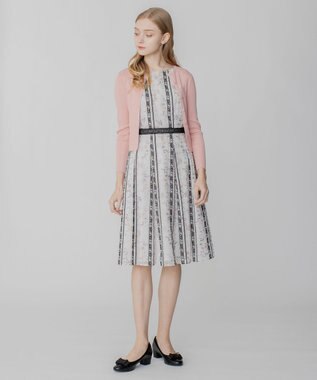 TOCCA 【洗える】SILK RIB CARDIGAN カーディガン ピンク系