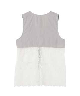 Green Parks レースドッキングＺＩＰベスト Light Gray