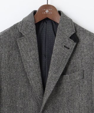 JOSEPH ABBOUD 【リラックスサイズ】ラムウールツィード ジャケット グレー系7