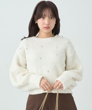 earth music&ecology ブークレービジュープルオーバー Ivory