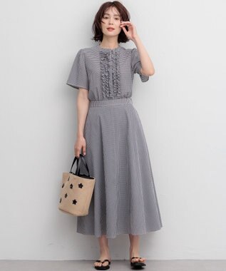 組曲 S 【先行予約】サッカーギンガムチェック フレアスカート