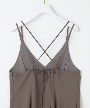 ANY SIS 【洗える】フレアキャミソール ワンピース モカグレー