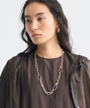 23区 ミックスリング チェーン ネックレス ゴールド系