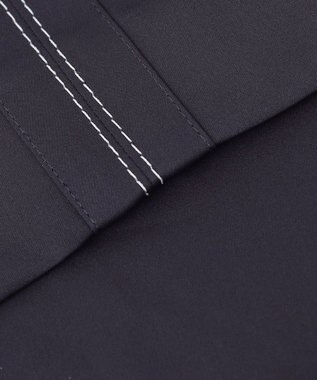 ICB L 【WEB＆一部店舗限定】LightVintageSatin ハイネックワンピース ネイビー系