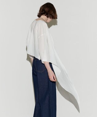 NAVE 【Nave 　洗える】マルチウェイシアーブラウス ホワイト系