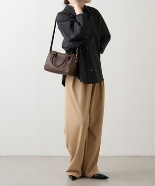 russet 《composition》レザー2WAYミニボストンバッグ(CE-1684) D.Brown