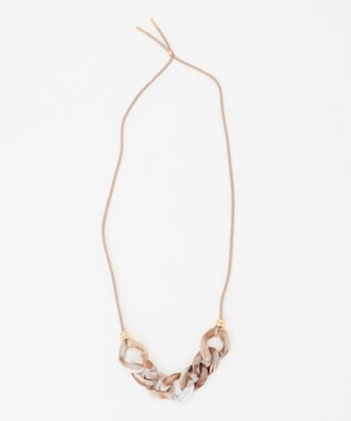 23区 樹脂チェーンネックレス ベージュ系