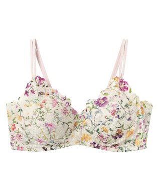 une nana cool MADE WITH LIBERTY FABRIC 特別な日以外の364日つけたくなるブラ 364ブラ レース ナチュラル