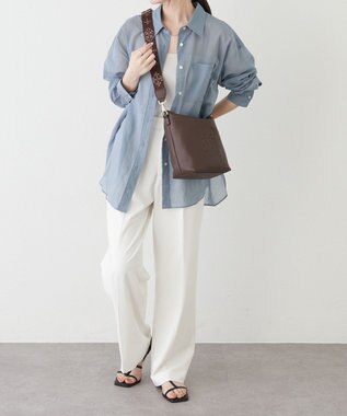 russet 《WEB限定》スタンダードミニショルダーバッグ <エンボスモノグラム>(CE-1718-WEB) D.Brown